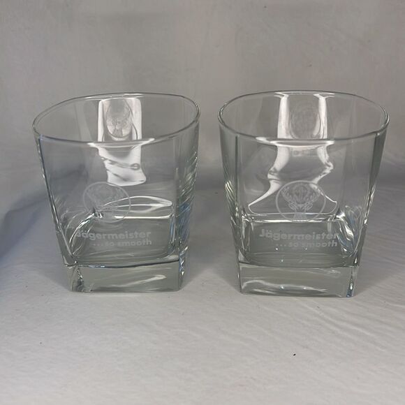 Jaegermeister So Smooth Liquor Glasses 8 Oz Each Set Of 2 Included Cocktail Bar - Picture 5 of 8